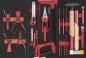 Preview: Kraftwerk Werkstattwagen PT800 PRO Line (7 Schubladen) – 283-teiliges Premium-Set