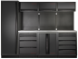 Preview: Werkstatteinrichtung Mobilio 4-Element Black Edition Edelstahl