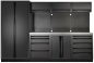 Preview: Werkstatteinrichtung Mobilio 4-Element G Black Edition Edelstahl