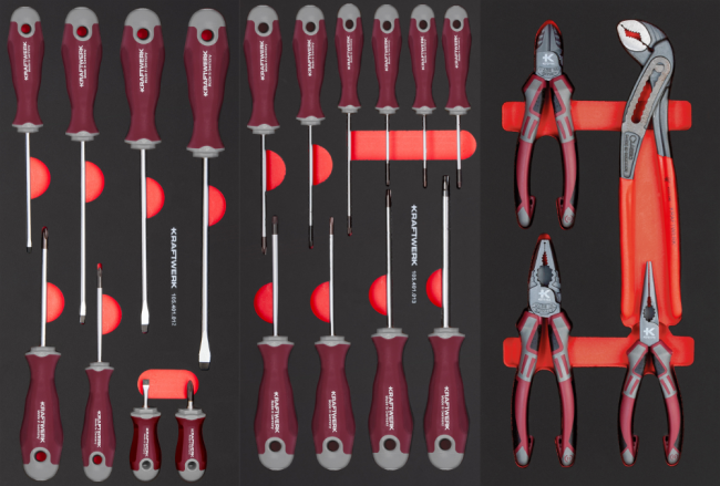 Kraftwerk Werkstattwagen PT800 PRO Line (7 Schubladen) – 283-teiliges Premium-Set