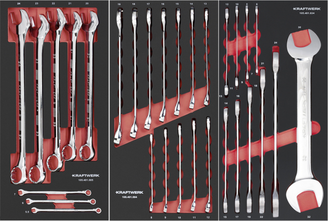 Preview: Kraftwerk Werkstattwagen BT700 PRO Line (8 Schubladen) – 236-teiliges Profi-Set