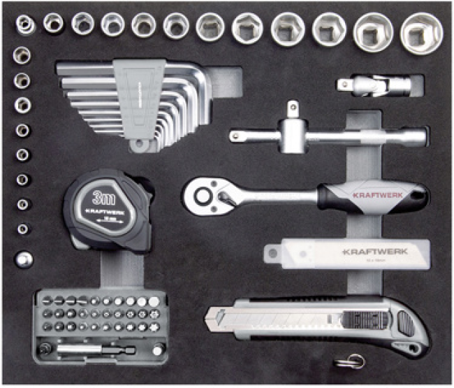 Preview: Kraftwerk Werkzeugkoffer klein 102-tlg.