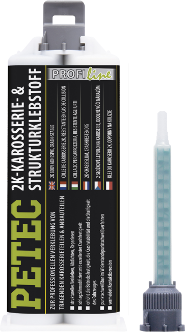 Petec 2k Karosserie- & Strukturklebstoff crashstabil 50ml