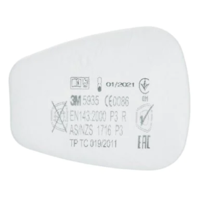Preview: 3M 5935 Partikelfilter / Einlagefilter P3 R (1Paar)