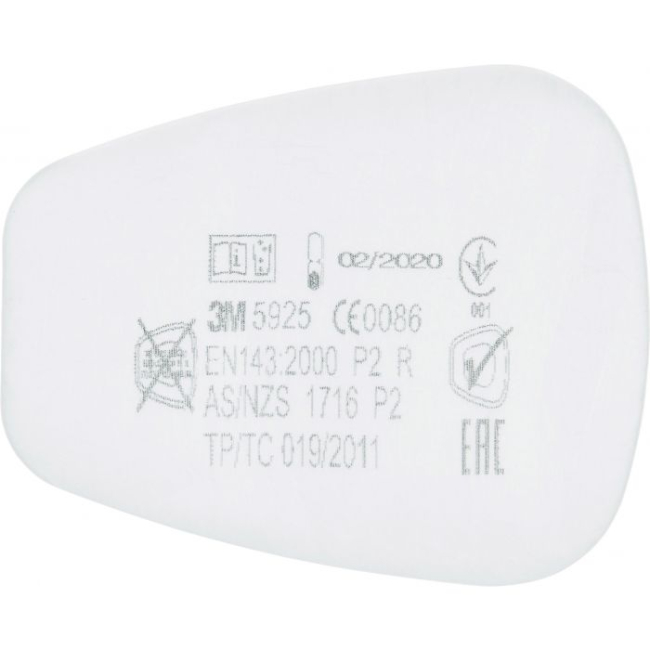 Preview: 3M 5925 Feinstaubfilter P2 R (auch 6925), 1 Paar