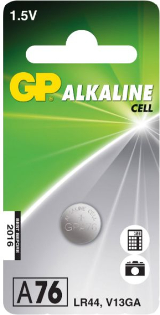 Knopfzellenbatterie GP Alkaline LR44 V13GA