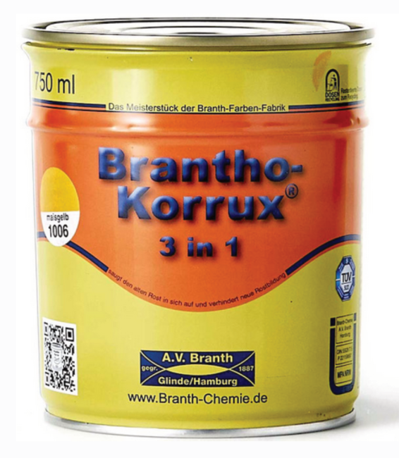Rostschutzfarbe Brantho Korrux 3in1 750ml Offengebinde