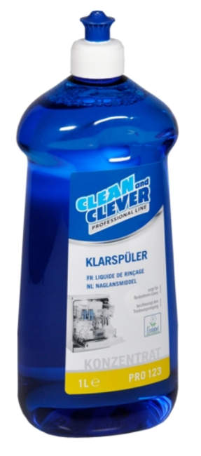 CLEAN and CLEVER Klarspüler PRO 123 Konzentrat 1 Liter Flasche