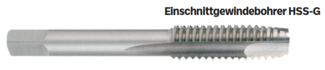 Einschnitt Gewindebohrer HSS-G einzeln