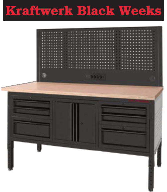 Kraftwerk Black Weeks: MOBILIO MODULAR Werkbankset 1829x640 mm