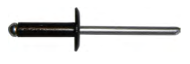 Blindnieten schwarz mit grossem Kopf