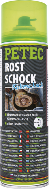 PETEC Rostschock Kaelteschock Spray 500 ml Rostlöser