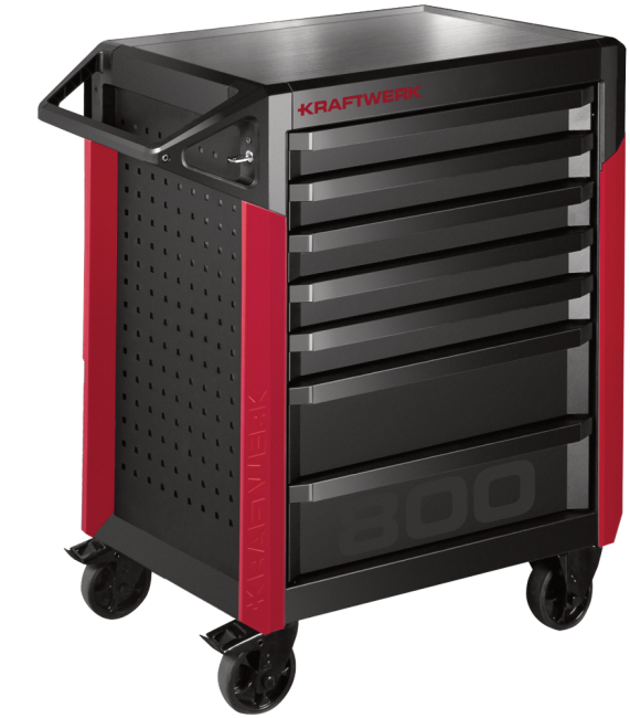 Kraftwerk Black Weeks: PRO LINE Werkstattwagen PT800 7 Schubladen mit PB 151-tlg.