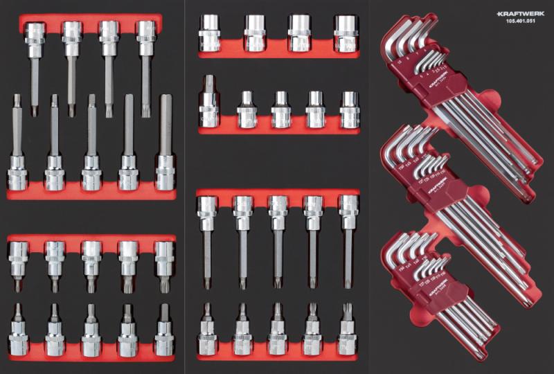 Kraftwerk Werkstattwagen PT800 PRO Line (7 Schubladen) – 283-teiliges Premium-Set