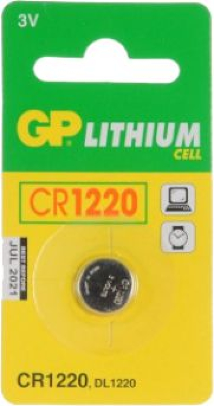 Knopfzellenbatterie GP Lithium CR1220