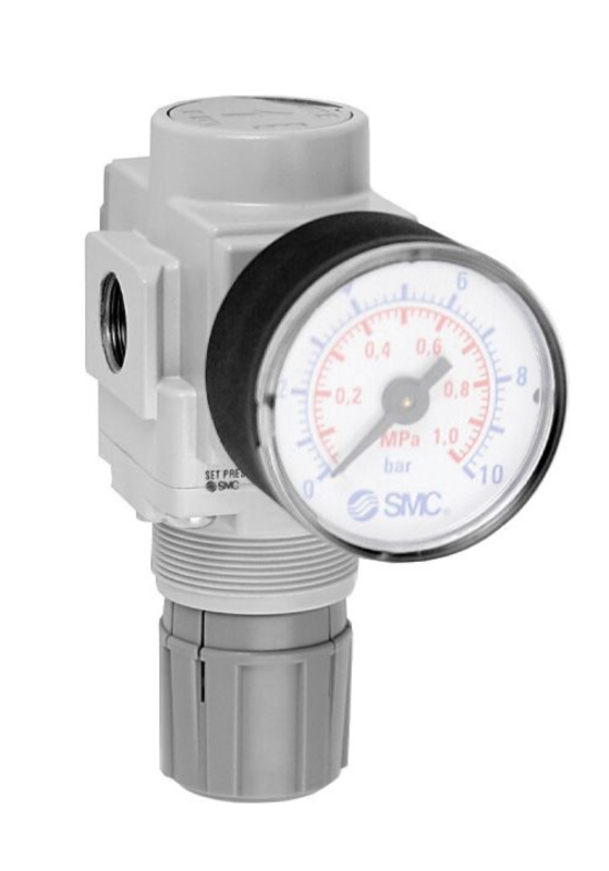 Druckregler 1/4" mit Manometer SMC