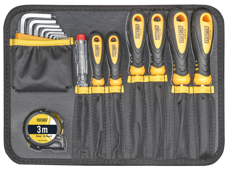 Fortec Werkzeugkoffer Carbon Mini 126-tlg.