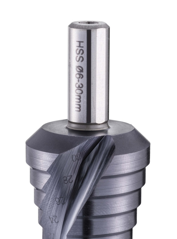 Stufenbohrer Satz TiAlN Beschichtung & Stufenspitze