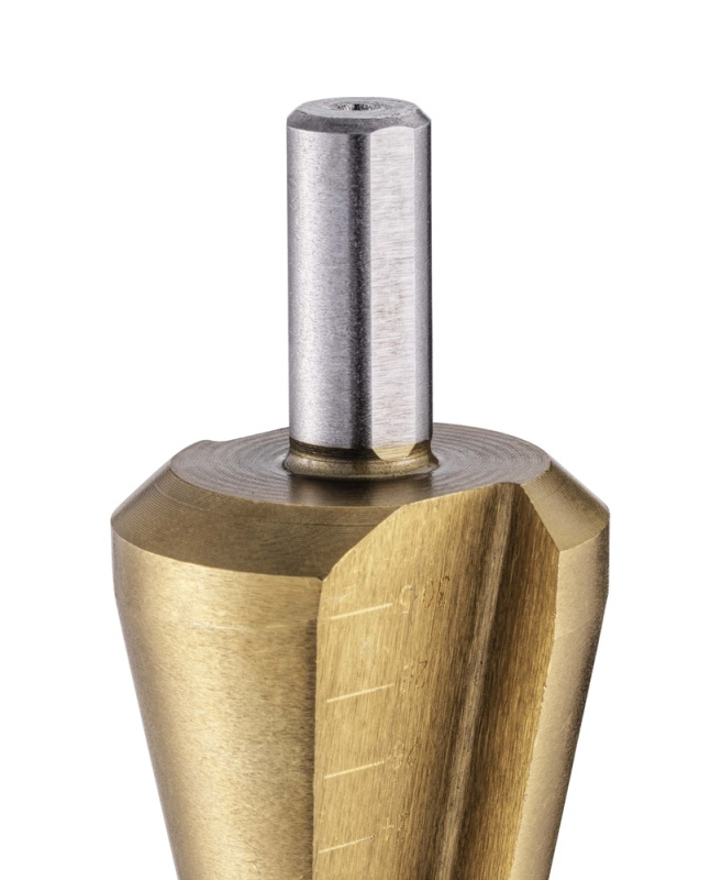 Blechschälbohrer Satz HSS-G mit TiN Beschichtung