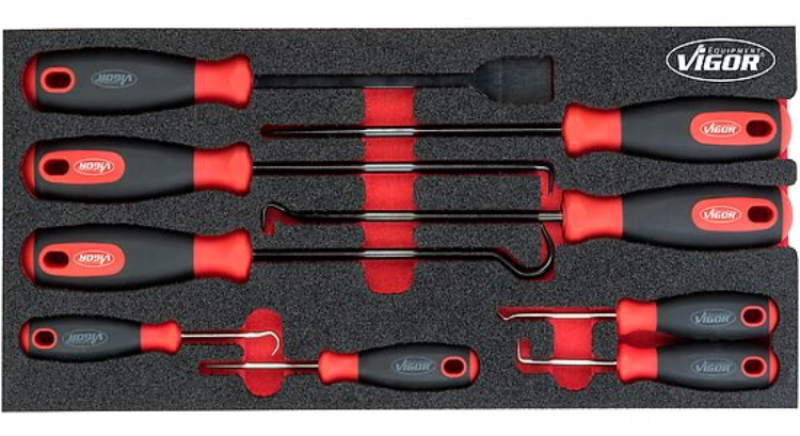 Werkstattwagen bestückt 376-tlg. Vigor Equipment V1901-X/376