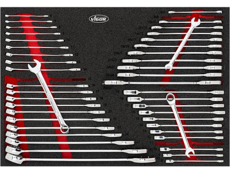 Werkstattwagen bestückt 376-tlg. Vigor Equipment V1901-X/376