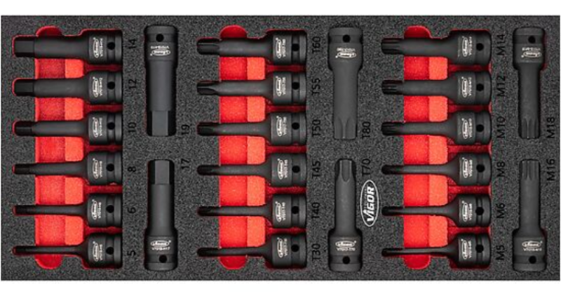 Werkstattwagen bestückt 376-tlg. Vigor Equipment V1901-X/376