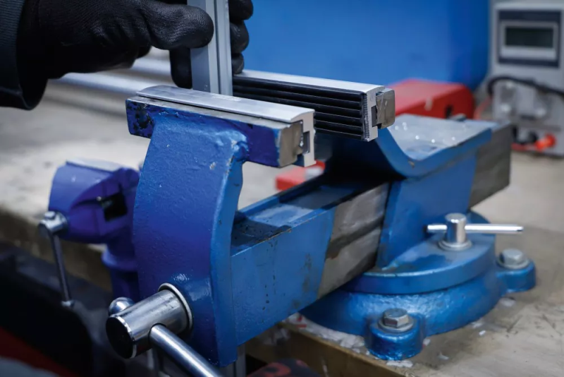 Schraubstock Spannbacken Alu mit Kunststoffüberzug