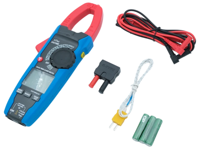 HTec VAS1000 Digitale True-RMS-Strommesszange – 1000 A AC/DC