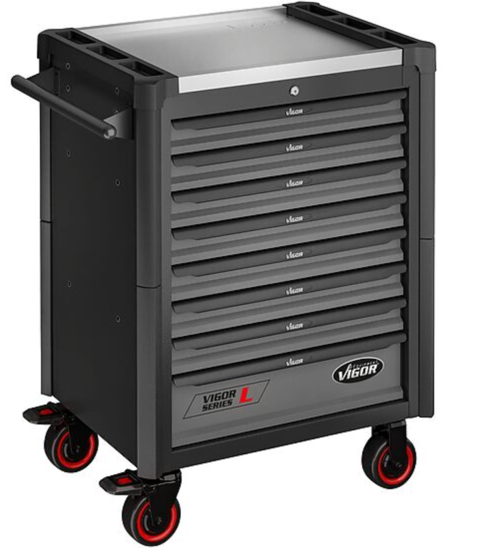 Werkstattwagen bestückt 376-tlg. Vigor Equipment V1901-X/376